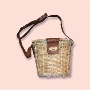 Waves Picnic Basket Crossbody Purse Bag